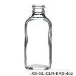 4 oz CLEAR Boston Round Glass Jar