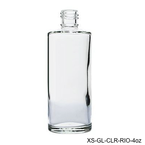 4oz Clear Glass Rio Cylinder Bottle