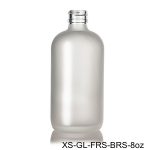 8 oz FROSTED Glass Boston Round Bottle