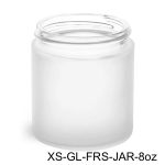 8 oz thick frosted glass wall jar with 70/400 neck