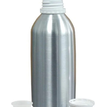 1L aluminum bottle perfect for essential oils and carrier oils. Comes with tamper proof lid and gasket